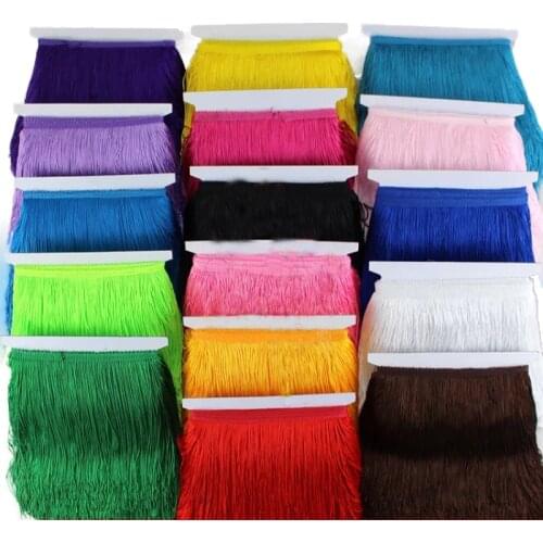 10 Yards 15cm Long Tassel Fringe Trim Lace Ribbon Tassels For Curtains Dresses Fringes For Sewing Trimmings Accessories Crafts