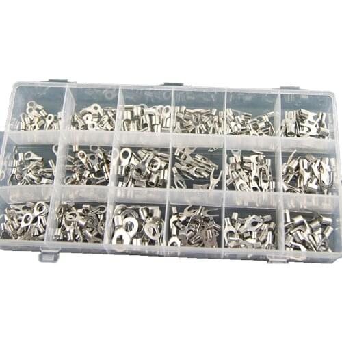 18 types 330 pieces Non-insulated Wire Spade Ring Terminals Assortment Set