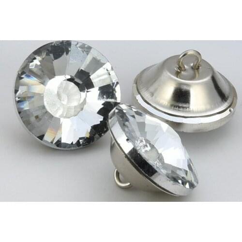 4size 100pcs round Glass Crystal Buttons Sunflower Sofa Bed Wall Diamante/Diamond/Clear Upholstery Headboard Button