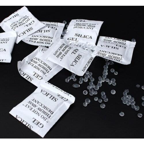 50/100 Packs Non-Toxic Silica Gel Desiccant Damp Moisture Absorber Dehumidifier For Room Clothes Food Storage Kitchen Tools