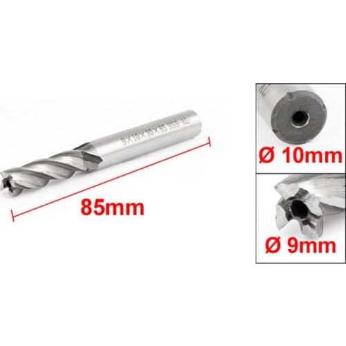 9/25" Tip Dia Helical Groove 4 Flutes End Mill Cutter 3pcs
