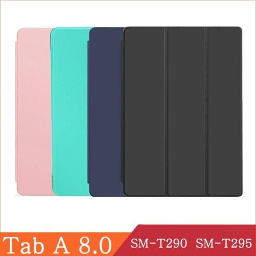 Tablet Case For Samsung Galaxy Tab A 8.0 2019 SM-T290 SM-T295 T290 T295 WI-FI LTE PU Leather Flip Cover Stand Shell Coque