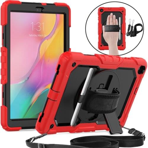 Hand strap case for samsung galaxy tab a 10.1 2019 case T510 T515 shockproof cover