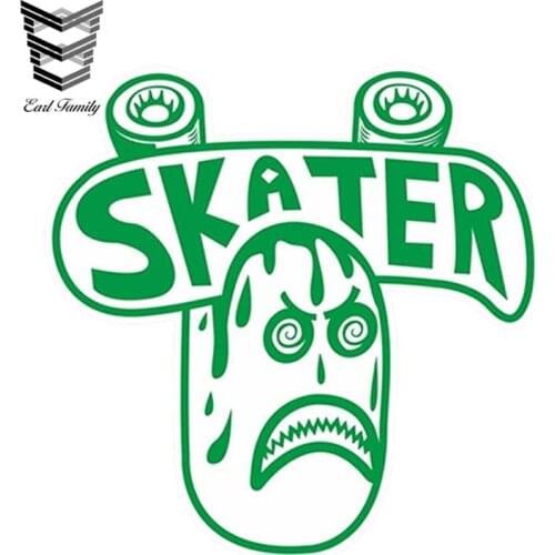 EARLFAMILY 13cm x 13cm SKATER Car Sticker Vinyl Decal Laptop Travel Luggage Funny Sticker Waterproof Car Styling Accessories