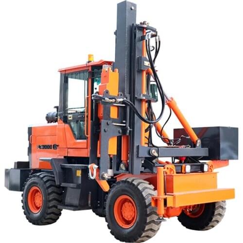 Hydraulic hammer pile driver solar ramming machine for solar project hydraulic post installation highway guardrail pile driver