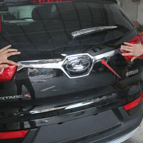 ABS Chrome Rear Trunk Lid Cover Trim for 2011-2016 KIA Sportager Car styling
