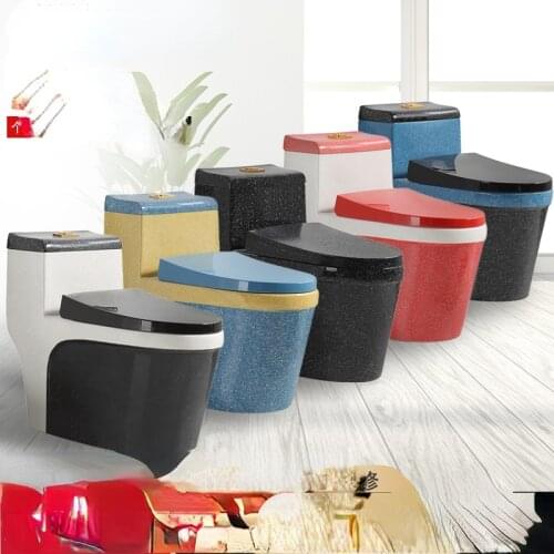 Individual creativity color toilet seat super swirl household large diameter water closet water saving toilet