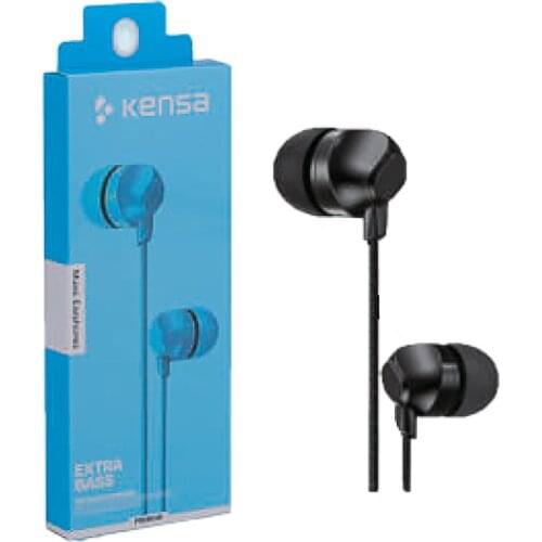 K-189 Wired Headset Earbuds White In-Ear Earphone With Microphone Portable High-Quality Earphone