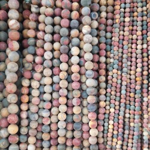 Natural stone 4/6/8/10/12mm Round Ball loose beads for Jewelry Making Necklace DIY Bracelets Accessories