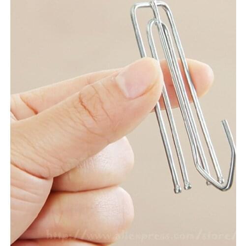 15pcs/Lot Stainless Steel Curtains Hooks 4 Feet Synthesis Metal DIY Curtain Accessories Hooks For Curtain Poles Tracks and Rails