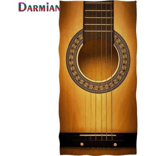 DARMIAN Fashion Music Guitar Pattern Design Bath Towel Travel Beach Towels Fade Resistant Wrap Blanket Kids Adults Towels