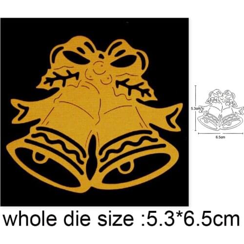 2020 new metal dies Christmas Bell Bow Cutting Dies Stencils for DIY Scrapbooking dies Embossing Paper Card Album Craft dies