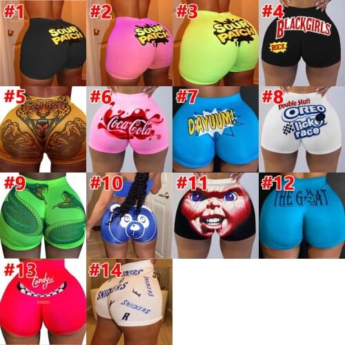 Wholesale Womens Booty Shorts Summer Beach Women Clothing Pajama High Waisted Sweat Shorts Biker Plus Size Workout Shorts Cheap