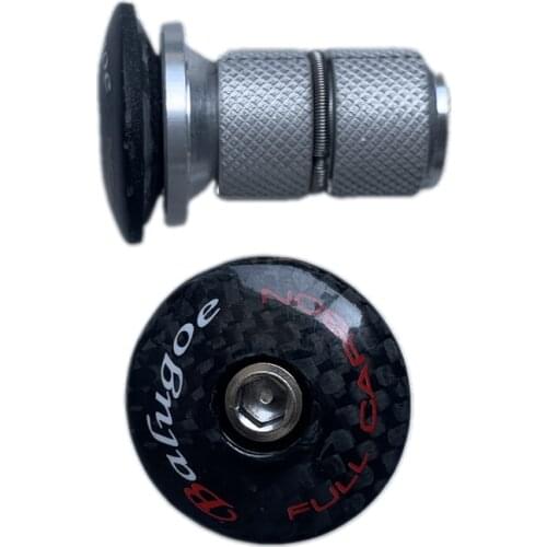 Carbon Fiber Front Fork Hanging Heart Tension Adjuster Top Cap Head Cover Bicycle Headset Expansion Screw Lock Core Screw carbon