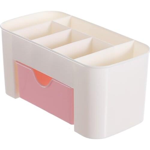 Plastic Makeup Organizer For Cosmestics Jewelry Box Make Up Storage Box With Drawer Acrylic Lipstick Holder Sundries Case Box