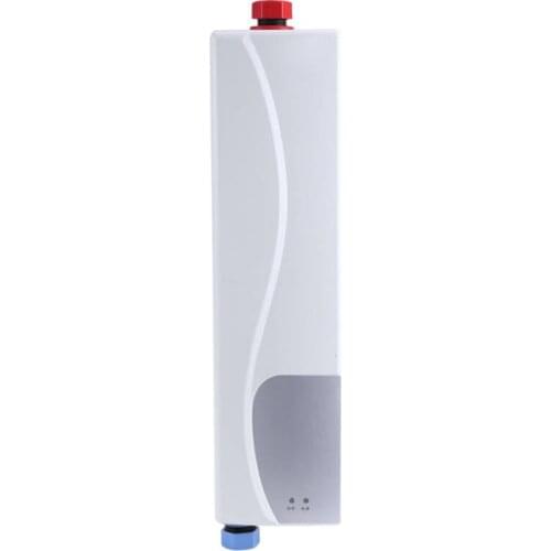 3000W Tankless Water Heater 220V Mini Electric Tankless Instant Hot Water Heater Bathroom Kitchen Washing EU Plug