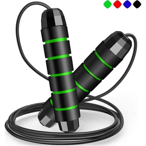 Adjustable Jumping Rope Weighted Steel Wire Skipping Rope Speed Jump Rope Exercise Workout Training Gym Sport Fitness Equipment