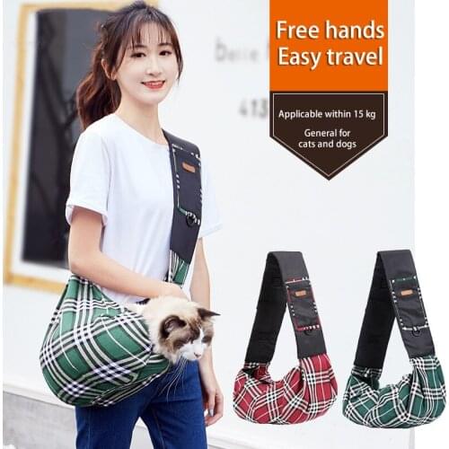 Pet Backpack Dog Go Out Carrying Bag Teddy Puppy Cat Bag Breathable Outdoor Travel One-Shoulder Chest Messenger Bag