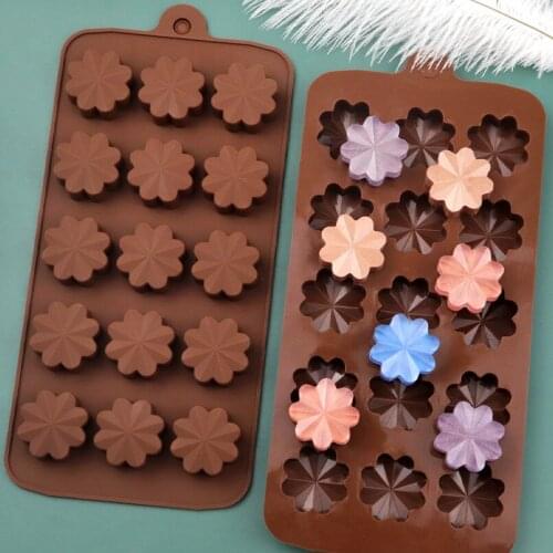 New Daisy Flowers Silicone Chocolate Mould Soap Making Candy Fondant Baking Molds Diy Party Flower Cupcake Cake Decorating Tools