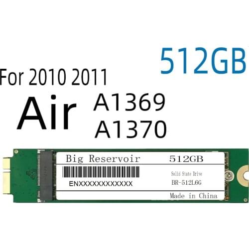 512GB SSD For AIR 2010 2011 A1369 MC503 MC504 MC965 MC966 A1370 MC505 MC506 MC968 MC969 512G