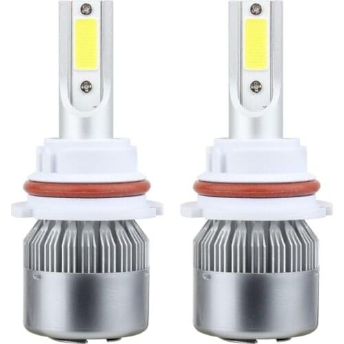 9007 HB5 Headlight Bulbs 2pcs 36W 3600 LM 6000K IP68 Casnbus Constant Current Car LED Headlight with 2 COB Lamps
