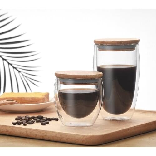 Double Wall Heat-resistant Glass Cup Handmade Beer Mug Wine Espresso Coffee Cup Set Tea Juice Glass Whiskey Glass Cups Drinkware