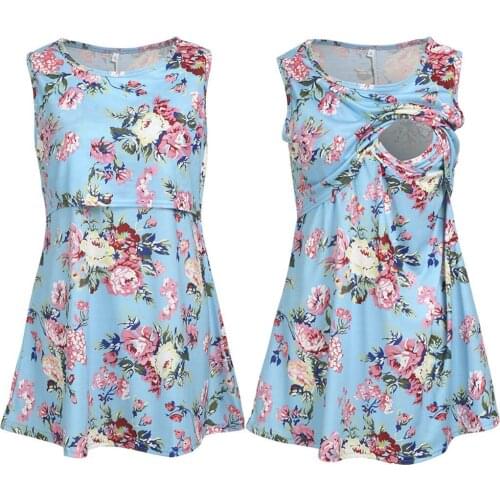 PatPat Sassy Floral Print Nursing Tank Top