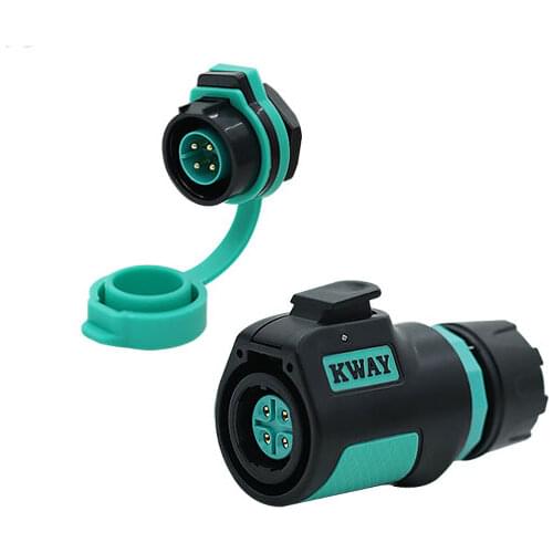 K16 Waterproof IP68 Solder Sealed Aviation Electrical Power Connector M16 Plug Female Socket Panel Mount 4 Pin Cable Connector