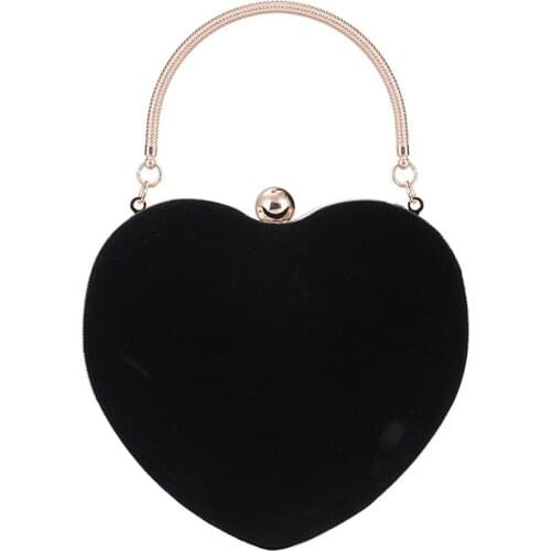 Women satin heart Handbag Lady Messenger Bag Crossbody bags Shoulder Bags Small Mini purse wallet Casual Clutch Purses handbags