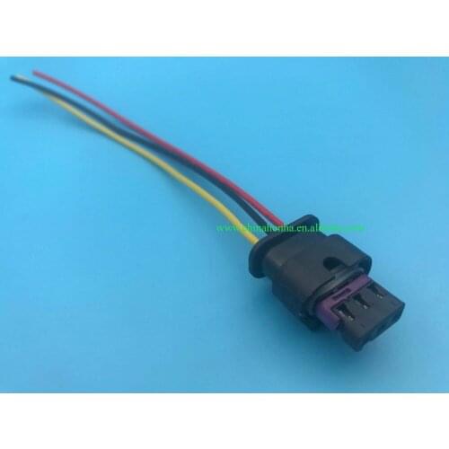 2/5/10/20/50/100 pcs Flat Housing Connector Plug 3-pin Wiring Harness