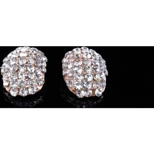 2016New 50Pcs Arc Full Rhinestone Buttons for Wedding Decoration and DIY hair accessiores ZJ172