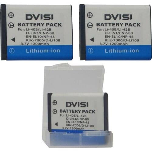 3PCS Li-42B Li 42B Li42B Li-40B EN-EL10 Camera Battery+case for OLYMPUS U700 U710 FE230 FE340 FE290 FE360 U1040 X915 VR320 VR330