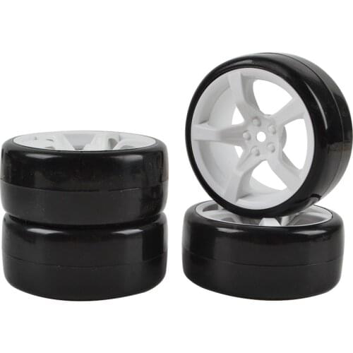 4PCS 1/10 RC Drift Wheels Tires Set 65mm rims For HSP HPI 9068-6081 RC Car Part