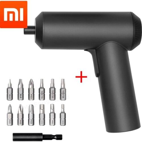 Xiaomi Mijia Cordless Rechargeable Screwdriver 3.6V 2000mAh Li-ion 5N.m Electric Screwdriver With 12Pcs S2 Screw Bits For mihome
