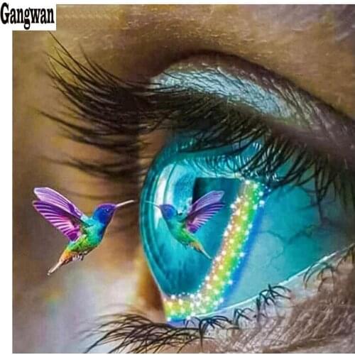 Diamond Painting Full Square/Round Drill Eye hummingbird pattern 5D Daimond Embroidery Cross Stitch Kit Mosaic Rhinestone decor