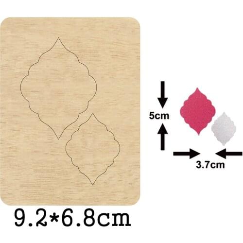 Diamond Gear Edge Dangler Earrings DIY Cutting Mold Wood Dies For Leather Blade Rule Cutter For DIY Leather Cloth Paper Crafts