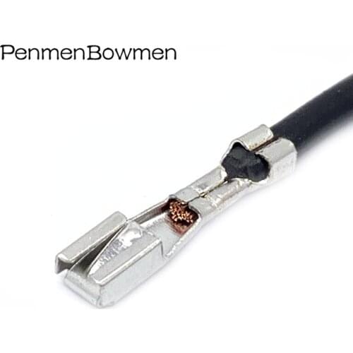 Automobile 3MM Terminal Female Wire Connector Plugs Socket Fuse Box Wire Harness Soft Jacket DJ621-G2 0.6A Plug With 18AWG Cable