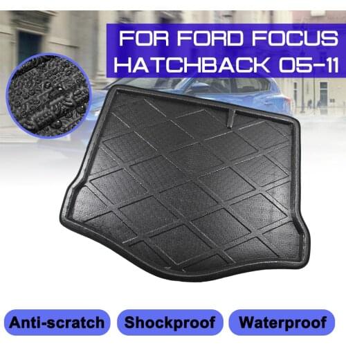Car Carpet Rear Trunk Anti-mud Cover For Ford Focus Hatchback 2005 2006 2007 2008-2011 Floor Mat