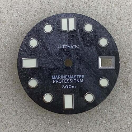 28.5mm Watch Dial w/ C3 Green Luminous for SKX007 NH35 Movement Replacement Watch Dial Part