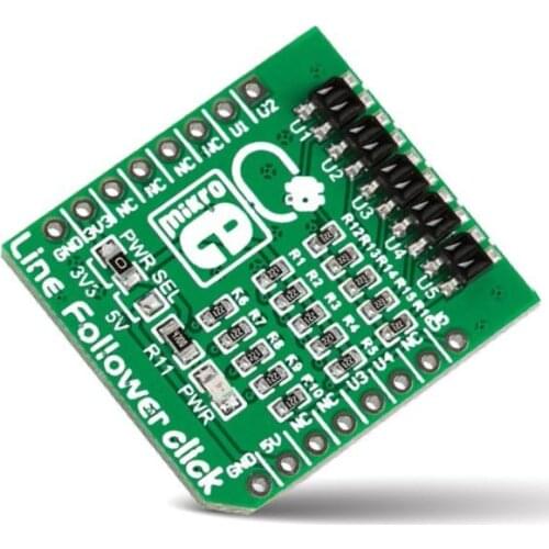 MIKROE-1999 sensor module Line Follower click QRE1113
