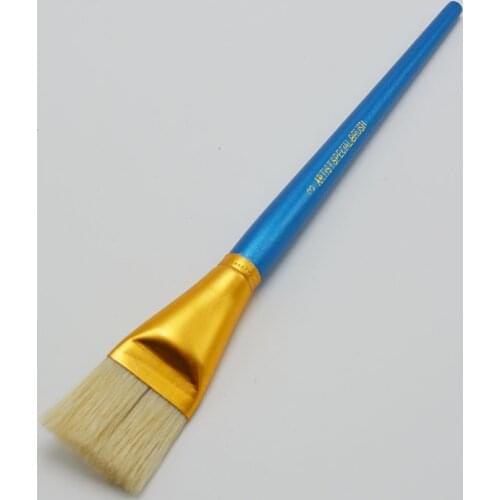 4pcs/set short rod Pigs bristles paint brush Acrylic brush pen art supplies oil painting brush children DIY drawing material