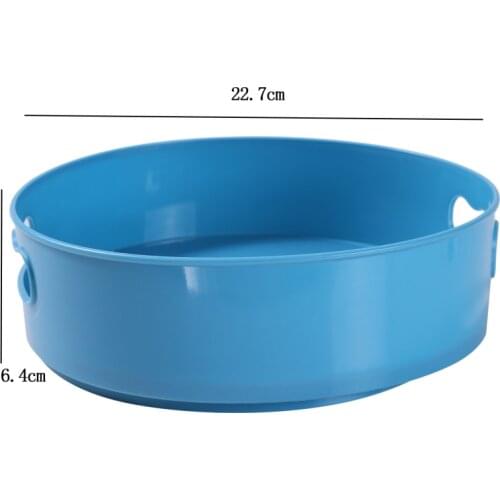 360 Rotating Tray Turntable Kitchen Storage Containers For Spice Jar Food Snack Tray Non Slip Bathroom Dried Storage Plate New