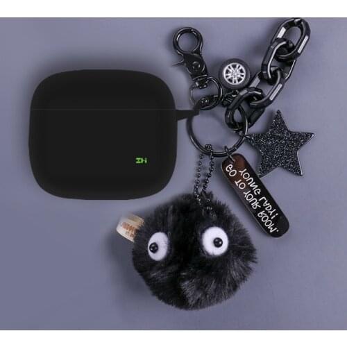 Cartoon Case for ZMI PurPods Pro Case cute Silicone Protection Earphone Case for PurPods Pro Headset Cover Case with Keychain