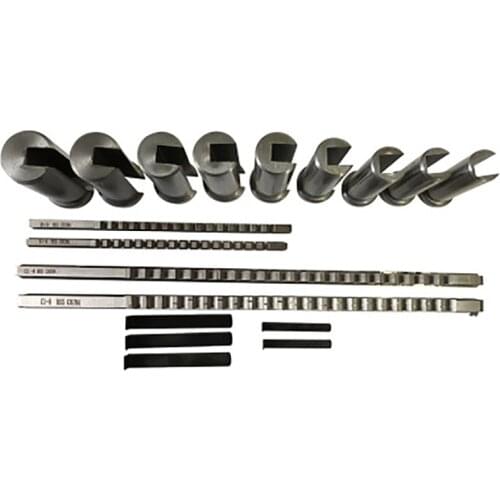 18pcs HSS Metric Keyway Broach Set 4mm 5mm 6mm 8mm Broaches 12-28 Cutting Broaching Bushings Keyway Tool CNC Kit