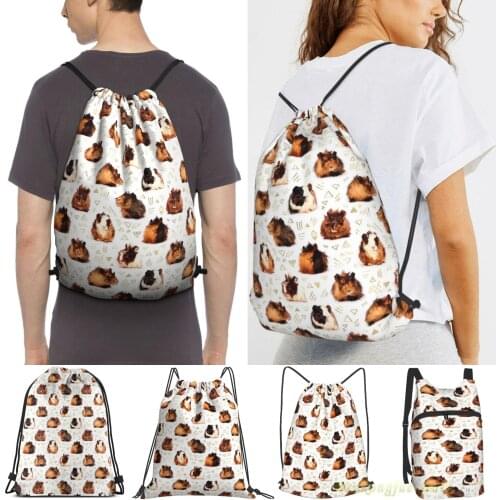 The Essential Guinea Pig Women Drawstring Sackpack Gym Bags Men Outdoor Travel Backpacks For Training Fitness Swimming Bag