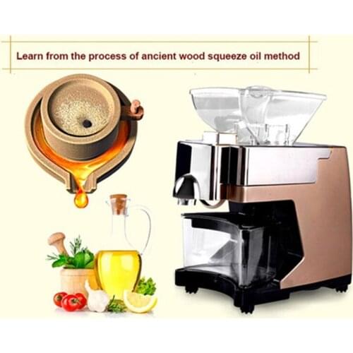 New Automatic Seed Oil Press Machine Cold Hot Press Oil Expeller Oil Extractor 110V/220V ZF