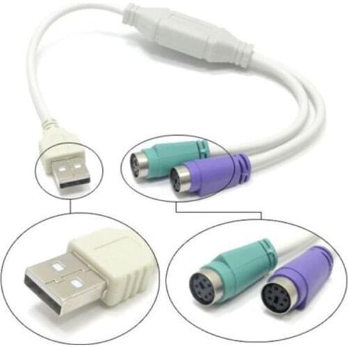 Use For Keyboard Mouse JETTING New 1pc USB Male to PS2 Female Cable Adapter Converter