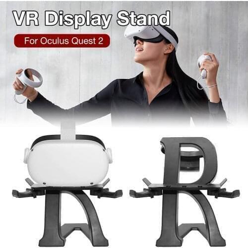 VR Stand For Oculus Quest 2 VR Headset Display Holder Game Controller Storage Stand For Oculus Go Rift Rift S Quest 1/2 Black