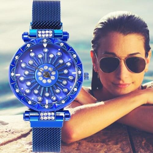 Mesh Magnet Buckle Star Quartz Watch Milan Belt Top Brand Creative Ladies Alloy Clock Reloj Mujer Relogio Feminino Zegarek