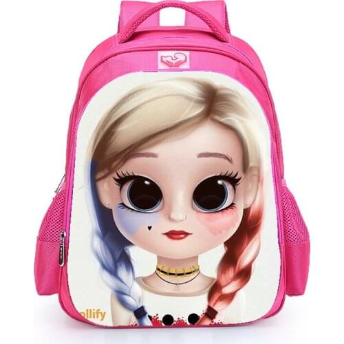 16 Inch Cartoon Cute Girls Children School Bags Orthopedic Backpack Kids School Fation Girls Mochila Infantil Bags